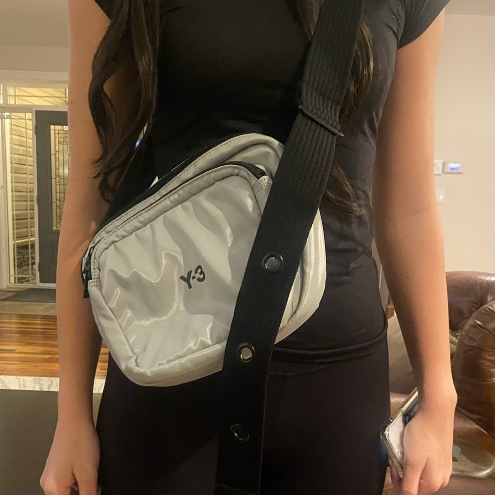 Y-3 Light Gray Belt Bag - Picture 8 of 8